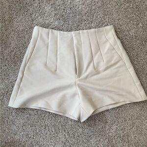 Zara Beige Tailored Shorts